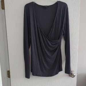 Banana Republic Slate Drape Blouse
